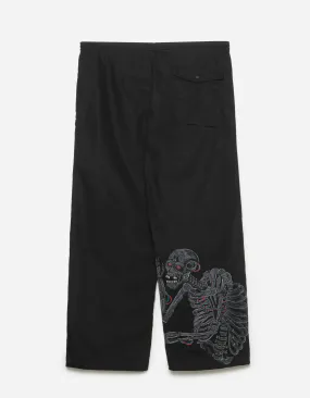 5342 Cyber Skeleton Loose Snopants Black