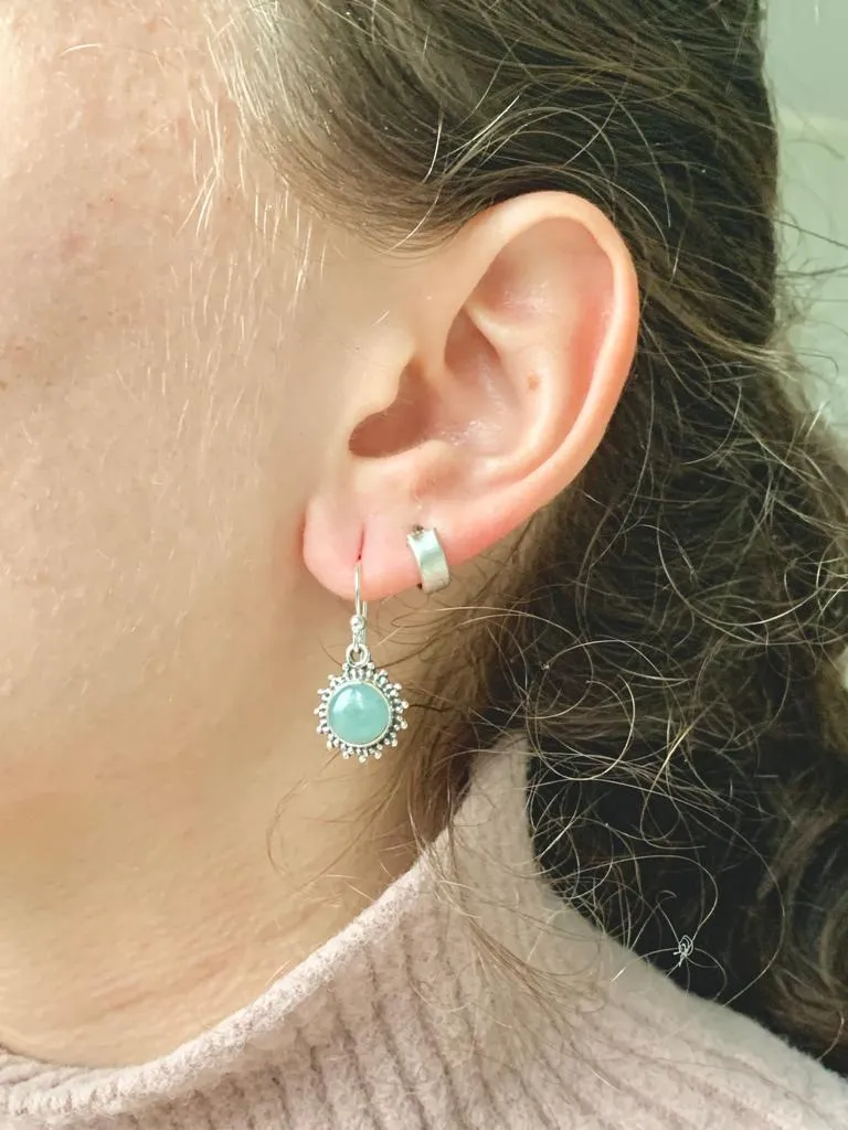 Aquamarine Sole Earrings