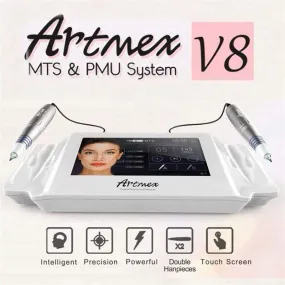 Artmex V8 Permanent Makeup Tattoo Machine Digital Electric Eye Brow Lip Rotary Pen MTS PMU System Makeup Machine 100-240V AC