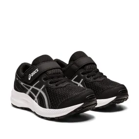 Asics Contend 8 PS Kids Black White   