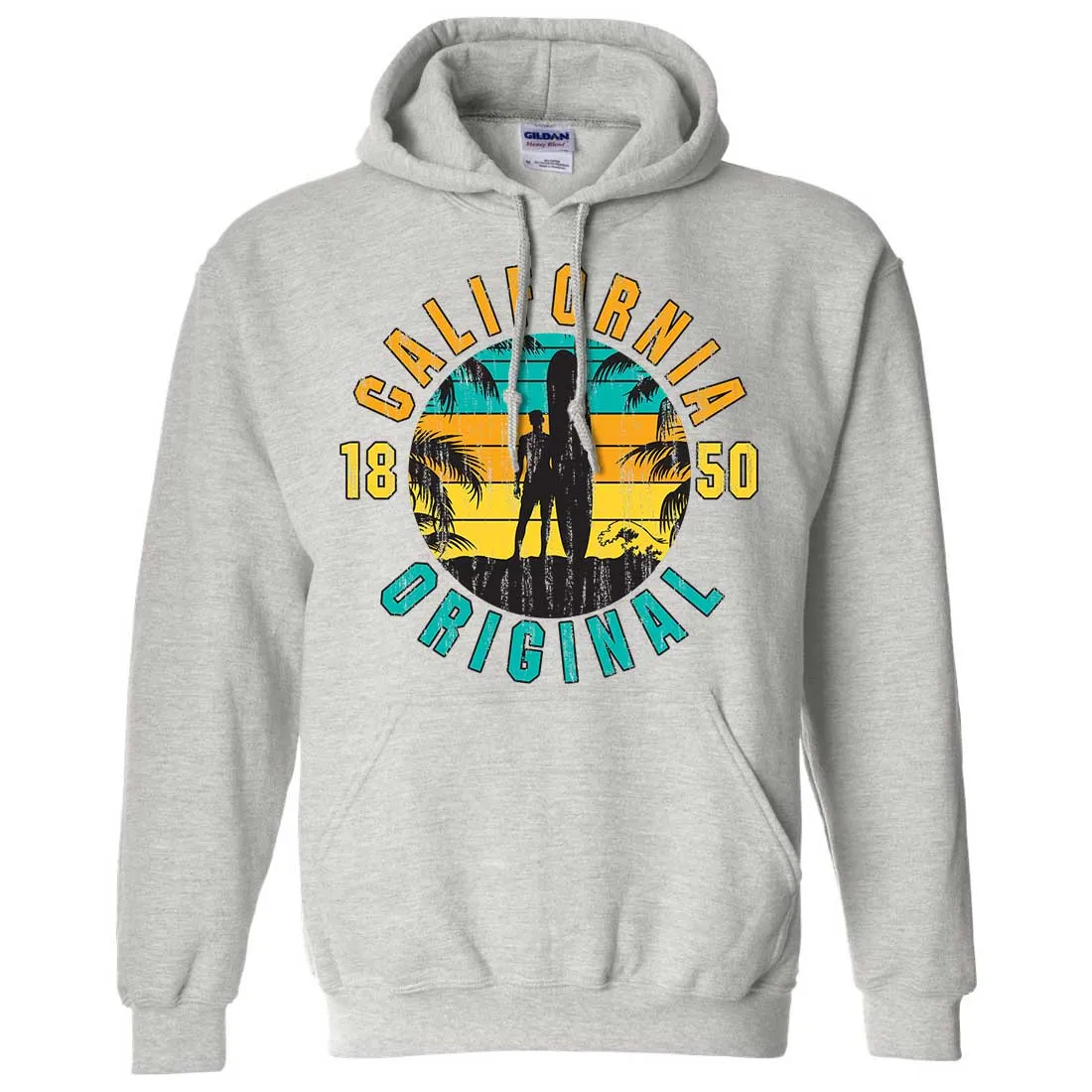 California Original Vintage Surfer Sweatshirt Hoodie