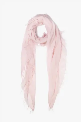 Cashmere and Silk Scarf Mauve Chalk