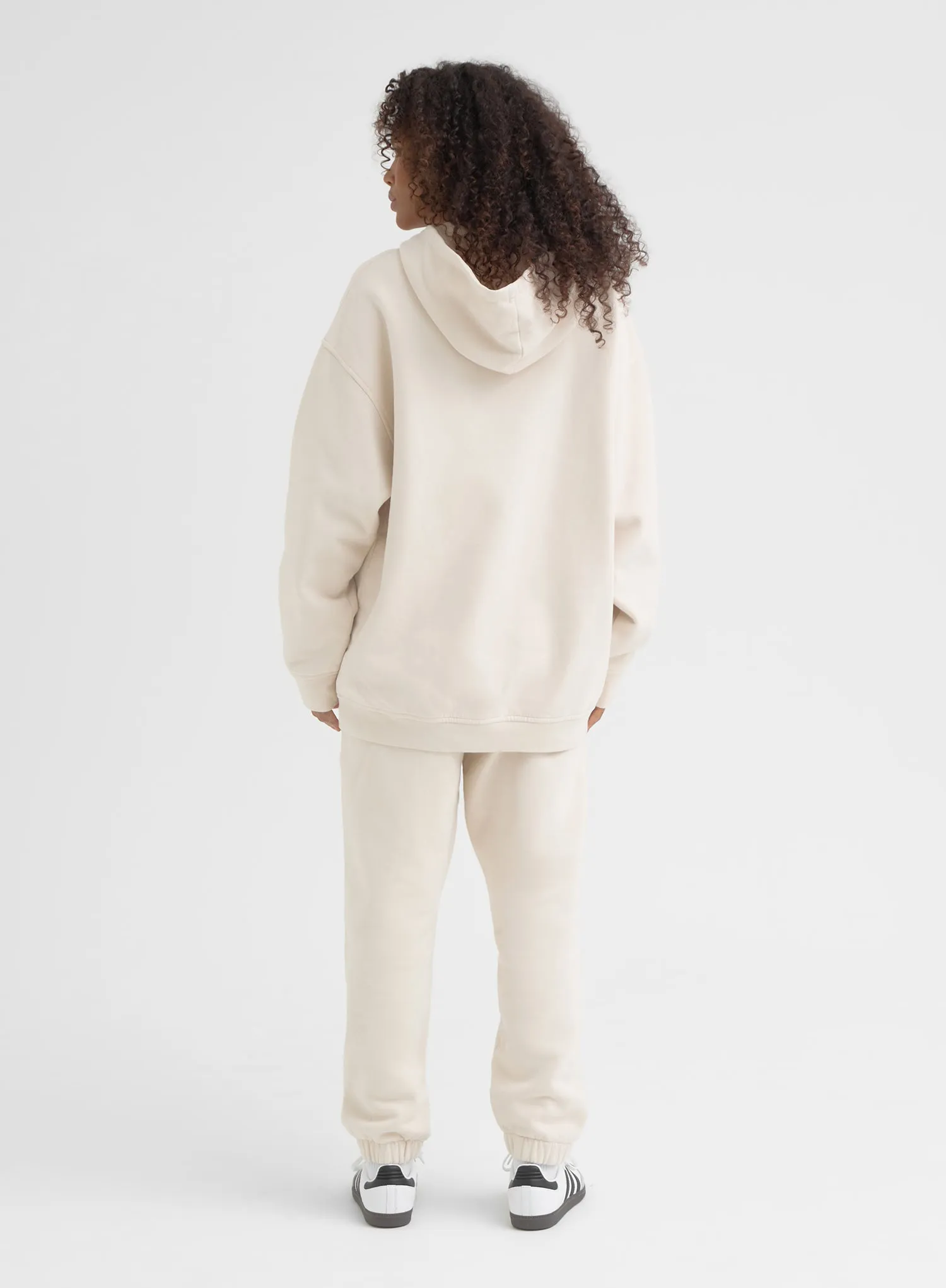 Cream Oversized Fourth Branded Hoodie - Seren