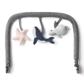 Ergobaby Evolve 3 in 1 Bouncer Toy Bar - Charcaol Grey Ocean Wonder