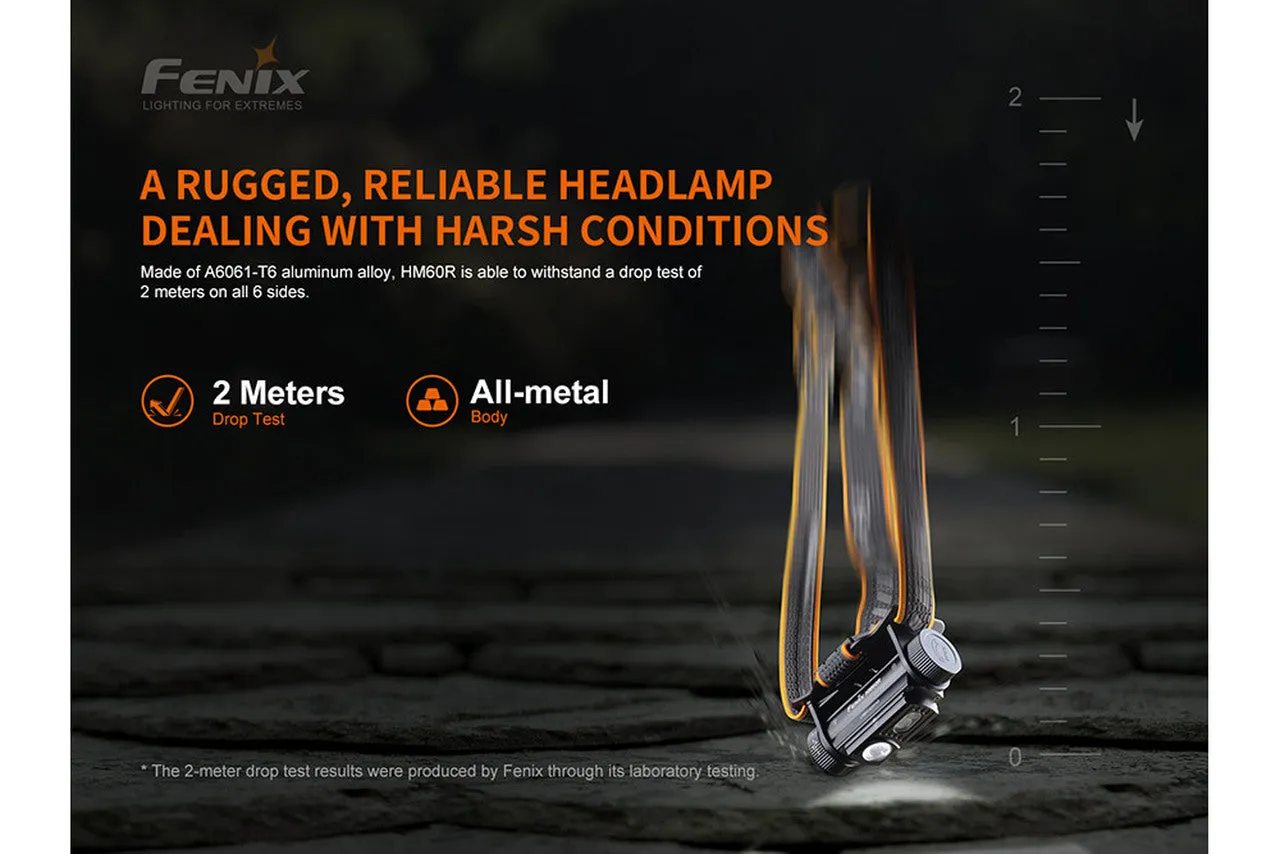 Fenix HM60R Rechargeable Outdoor Headlamp - 1200 Lumens