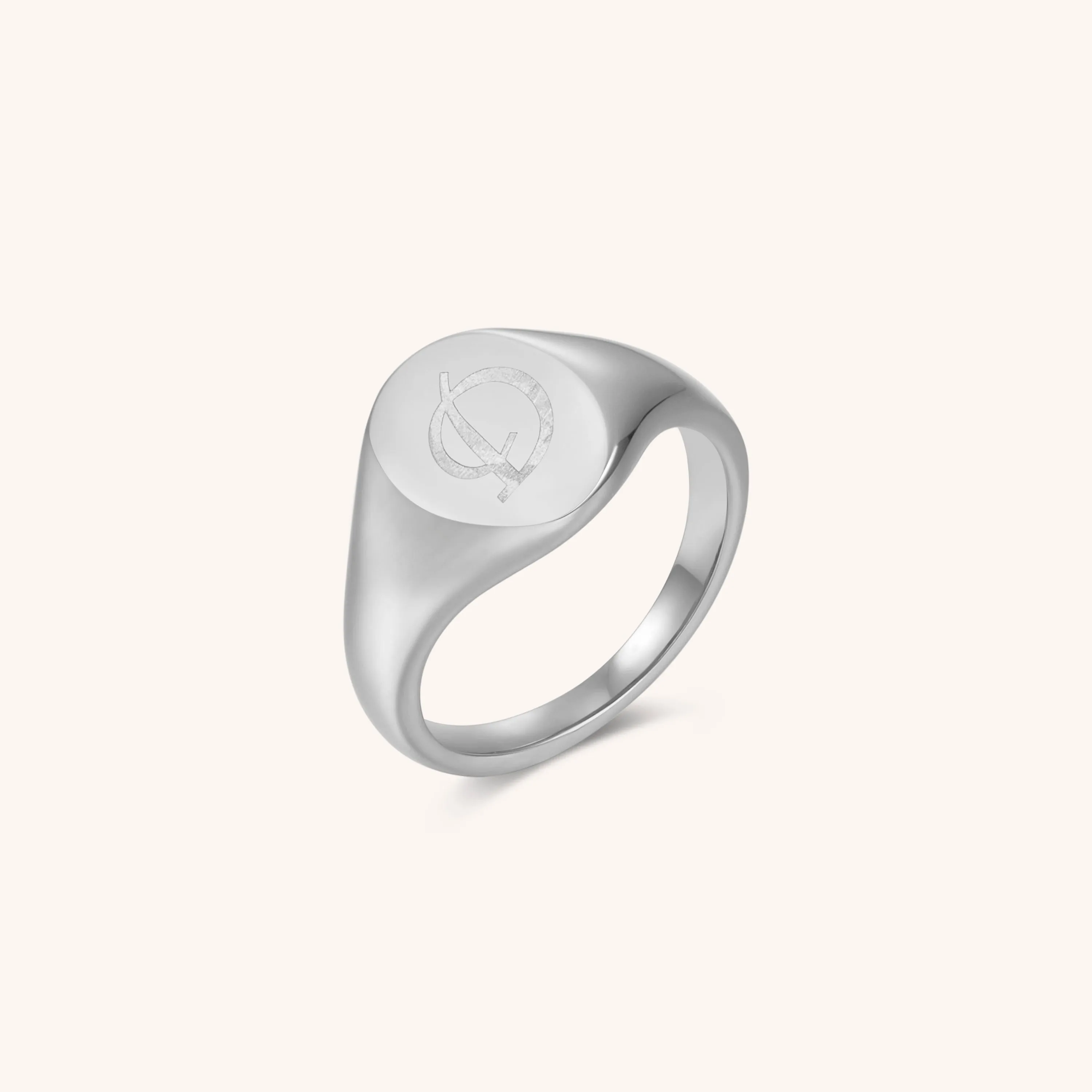 Initial Signet Ring - D