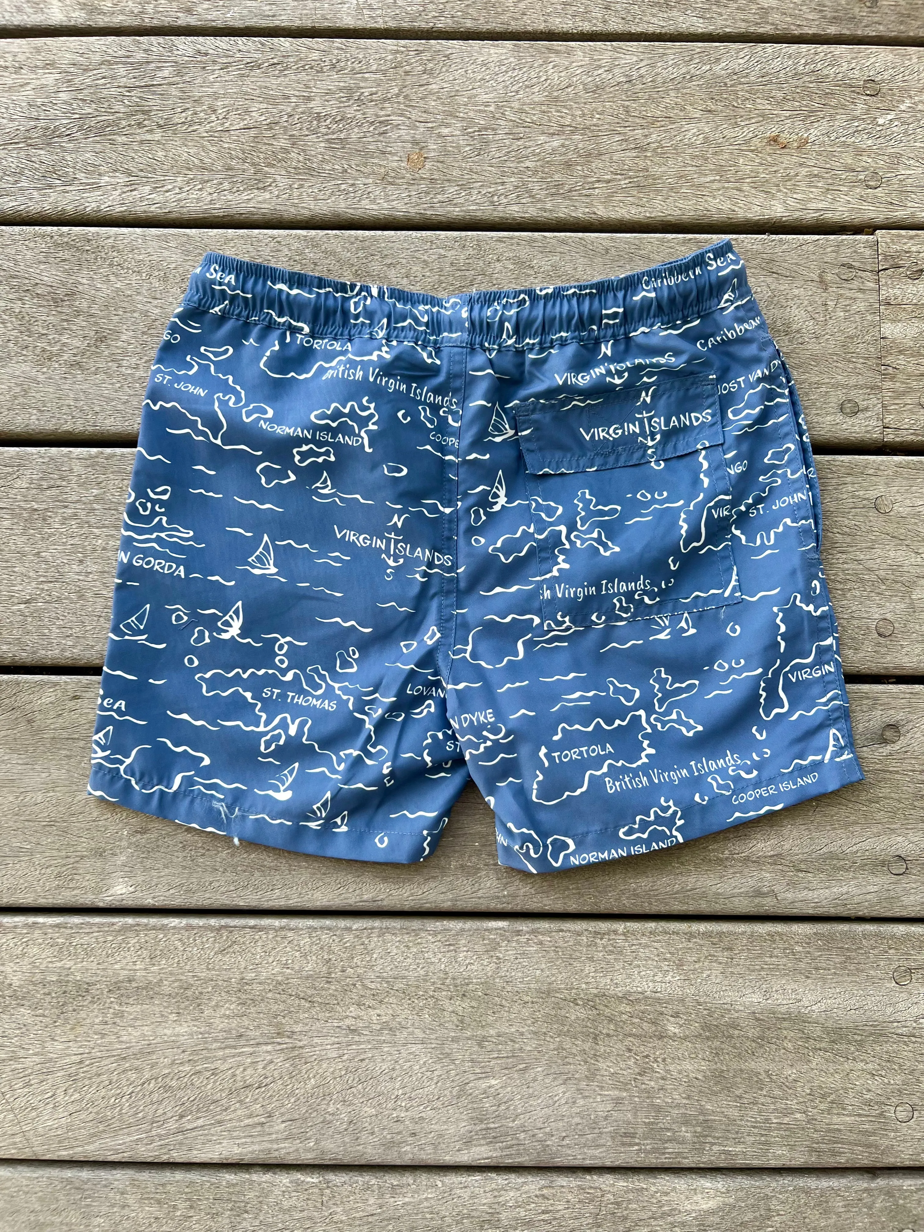 Kids Nevis Swim Trunk - VI Map