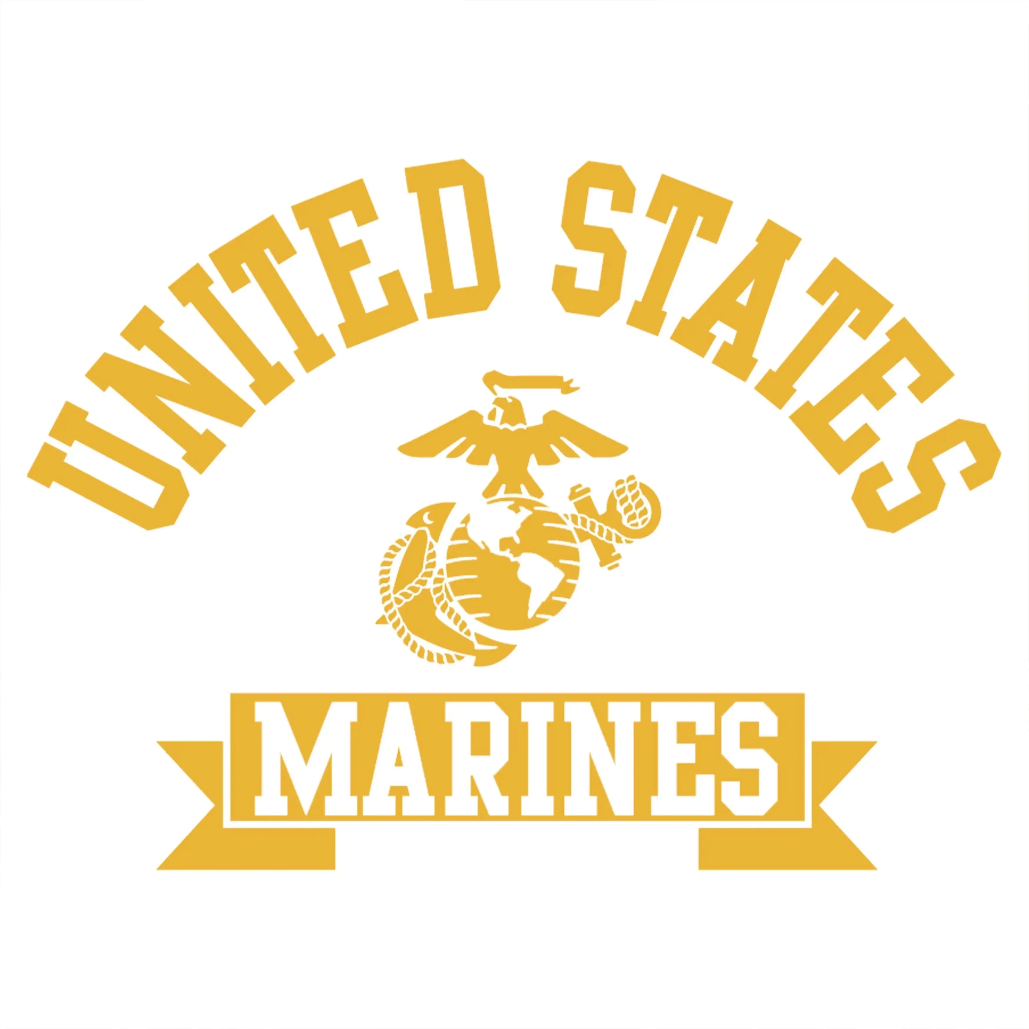 Marines Ribbon 2-Sided Hoodie