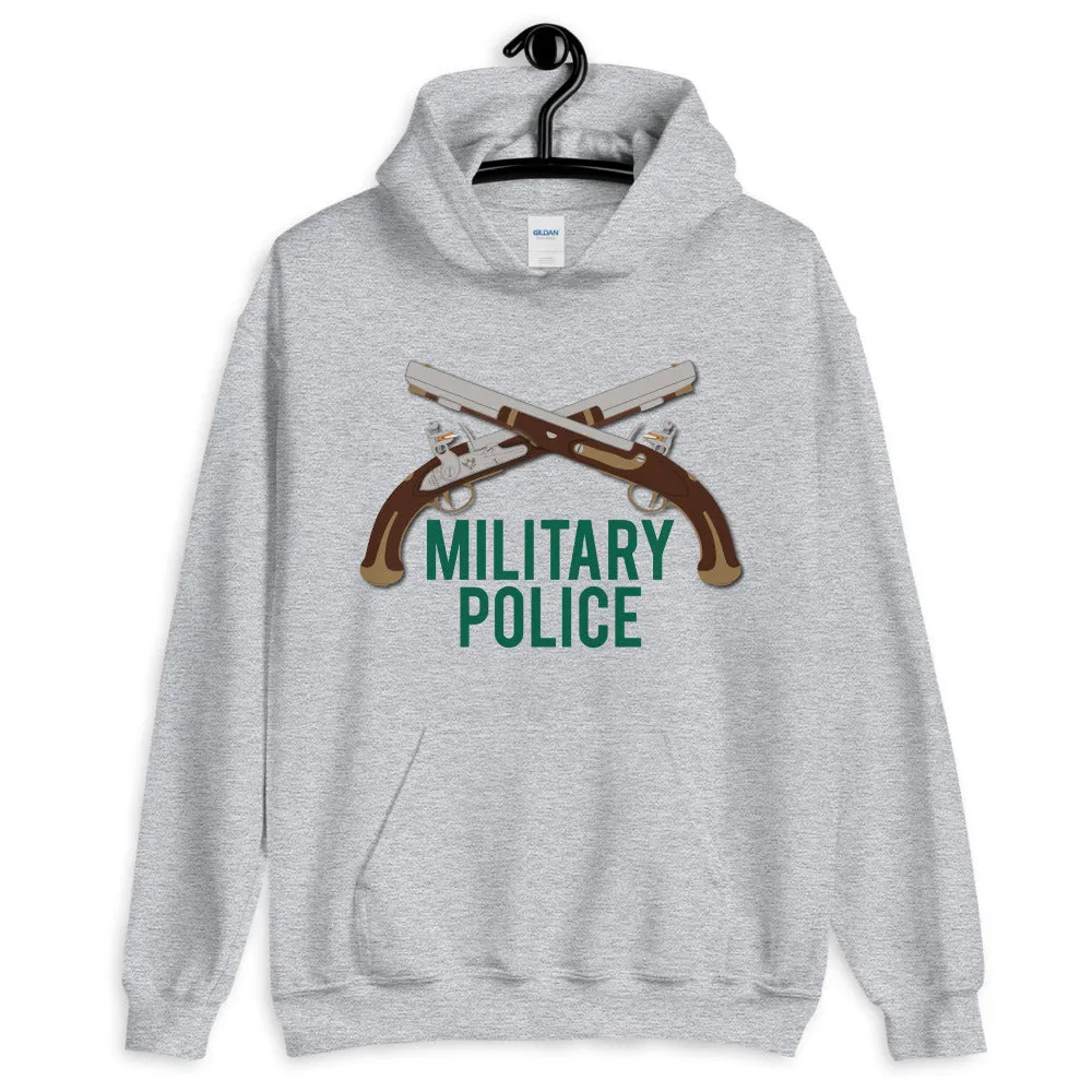 Military Police Crossed Harpers Ferry M1805 pistols Unisex Hoodie