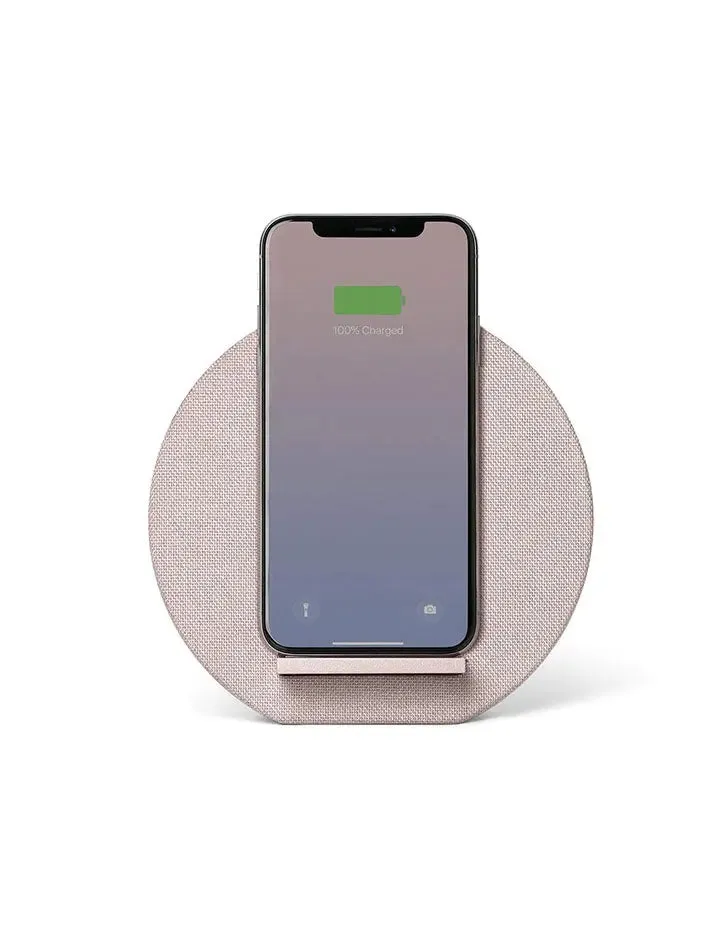 Native Union Dock Wireless Charger Rose Fabric