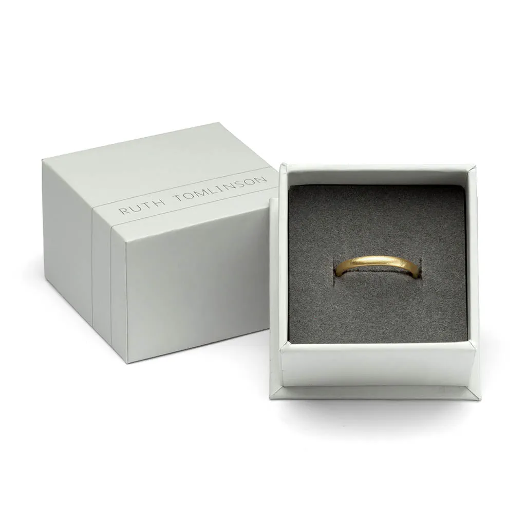 Oval Section Wedding Band - 6mm