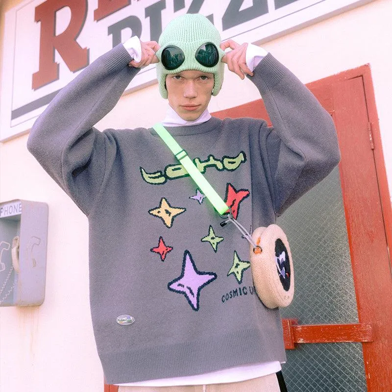 TAKA Original Cosmic Univ. star knit jumper