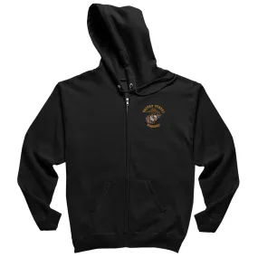 U.S. Marines EGA Embroidered Full Zip Hoodie