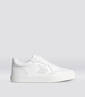 VALLELY White Leather Ice Logo Sneaker Men