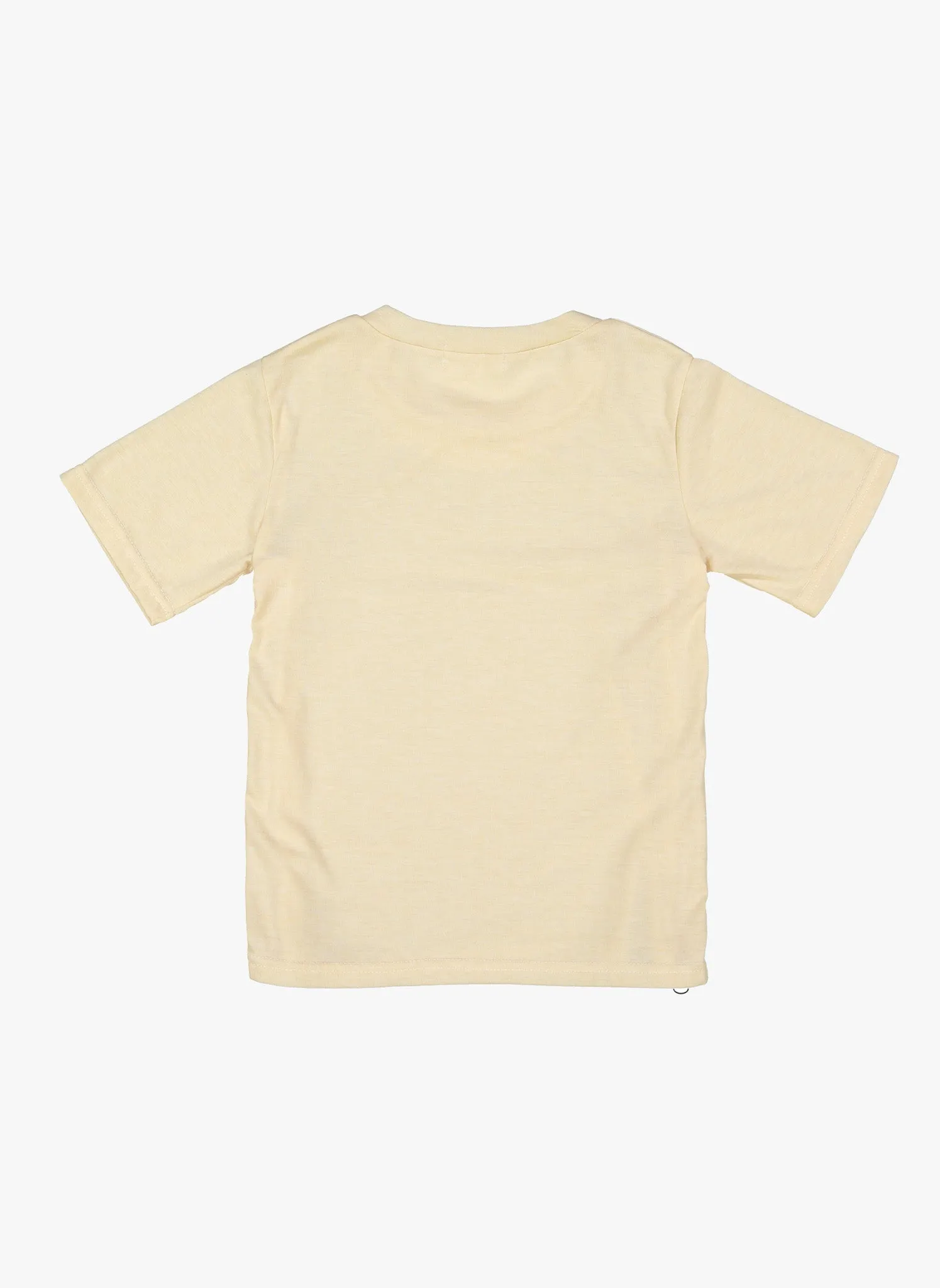 Vierra Rose Tia Zipper Side Tee in Oatmeal