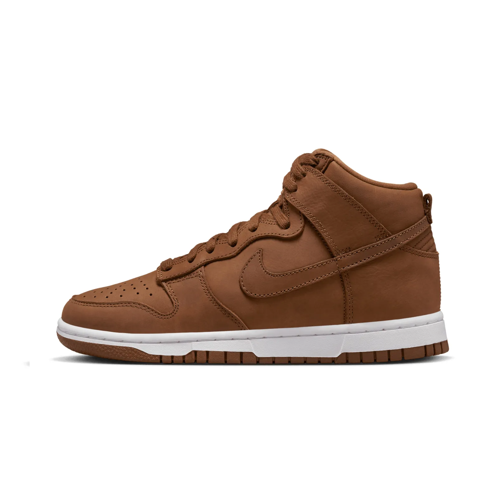 WOMEN'S NIKE DUNK HIGH PREMIUM - PECAN/PECAN-WHITE